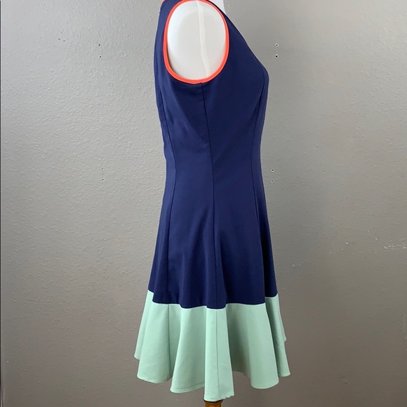 Bar III color blocked a-line fit & flare dress - Picture 4 of 7